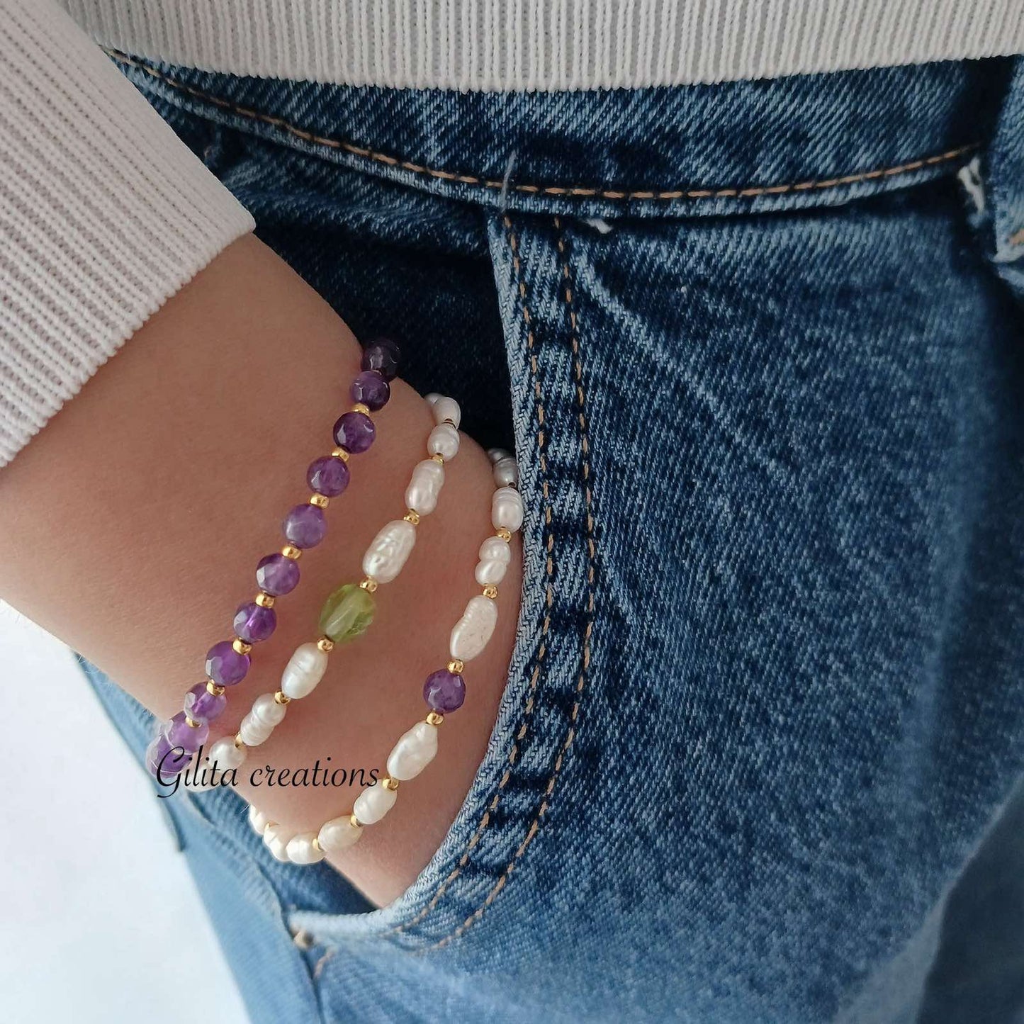 Βραχιόλι με αμέθυστο