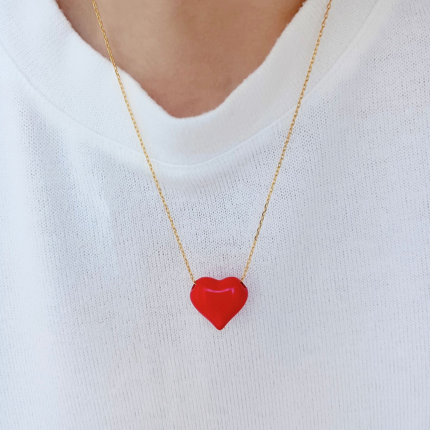 Love heart κολιέ