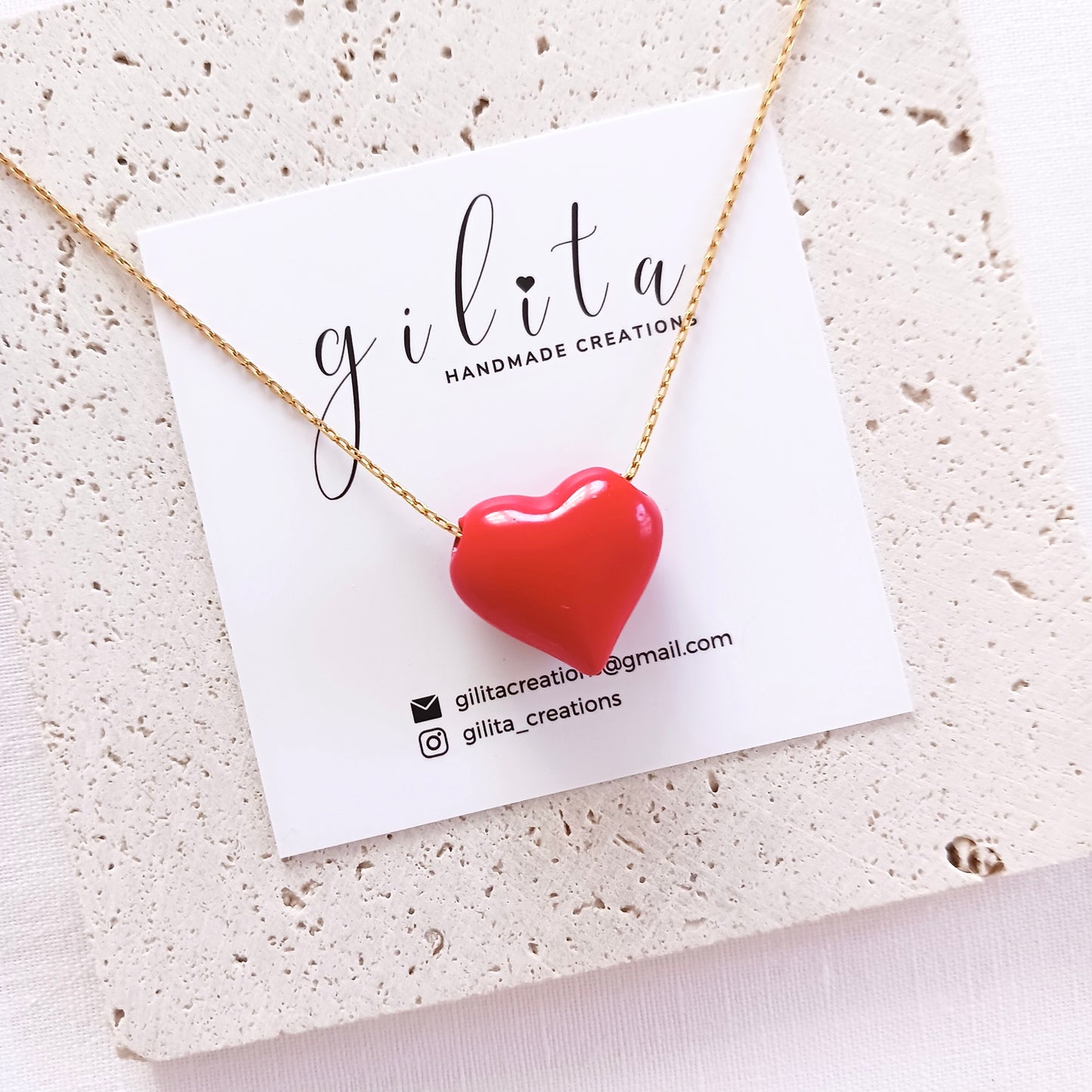 Love heart κολιέ