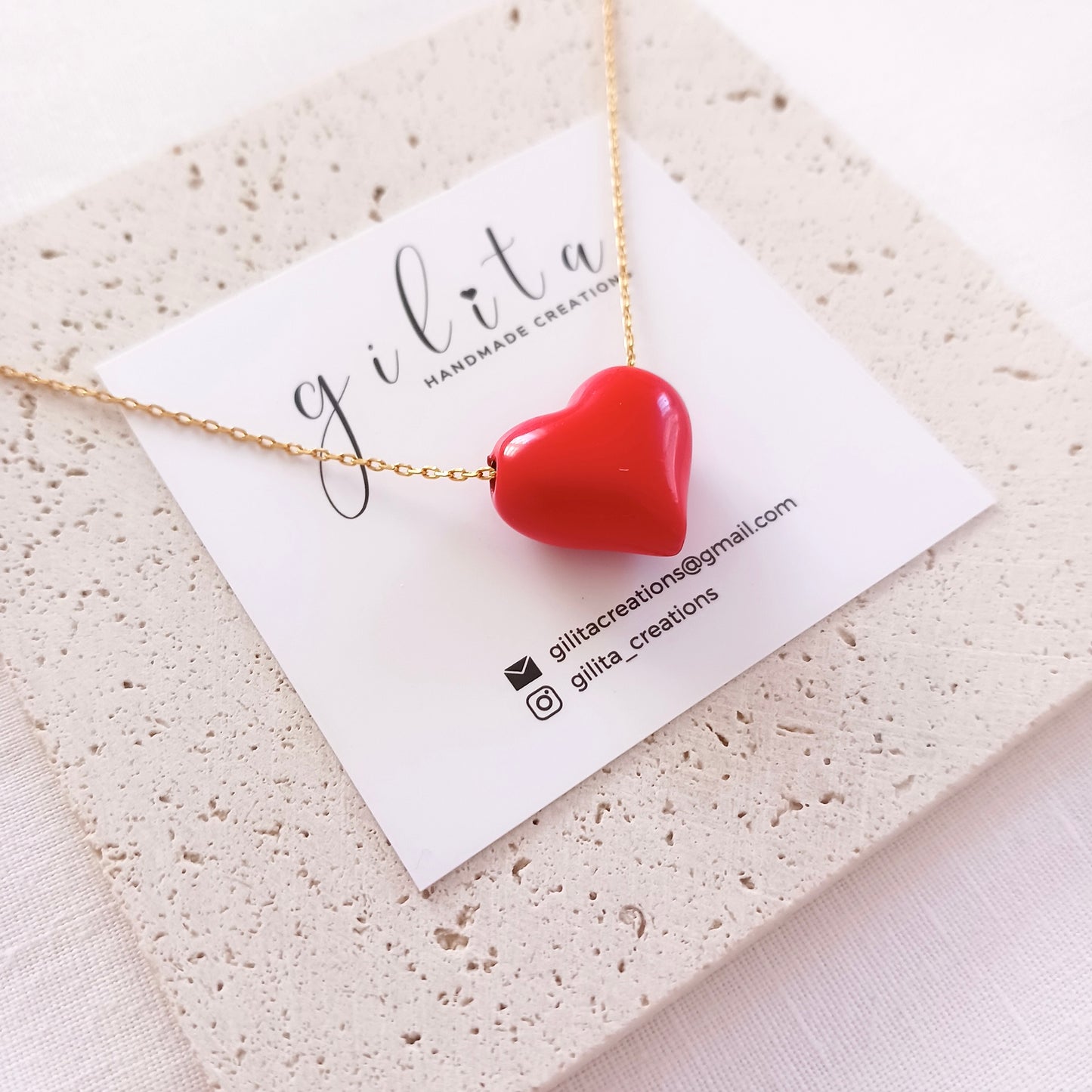 Love heart κολιέ