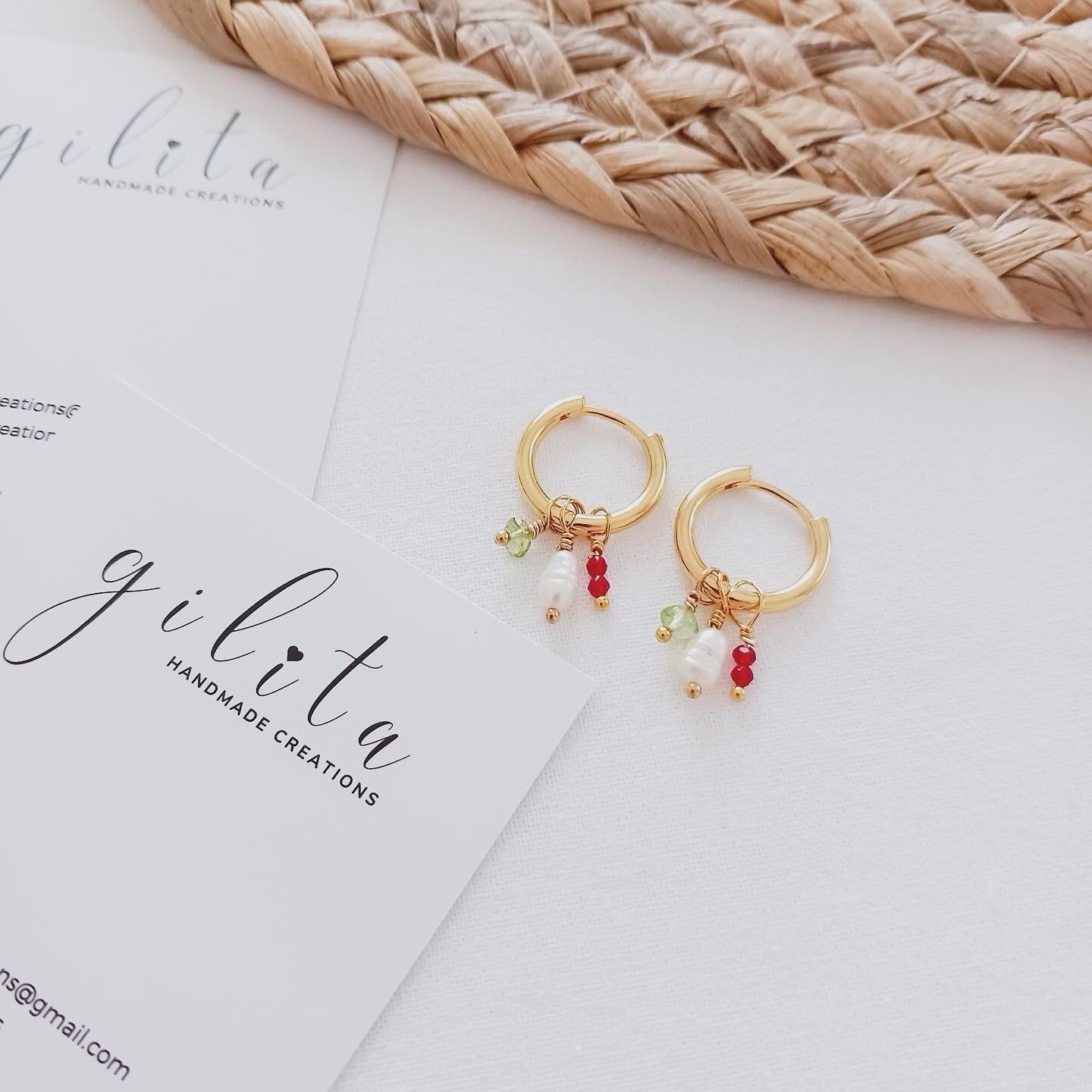 Κρίκοι με ημιπολύτιμους λίθους