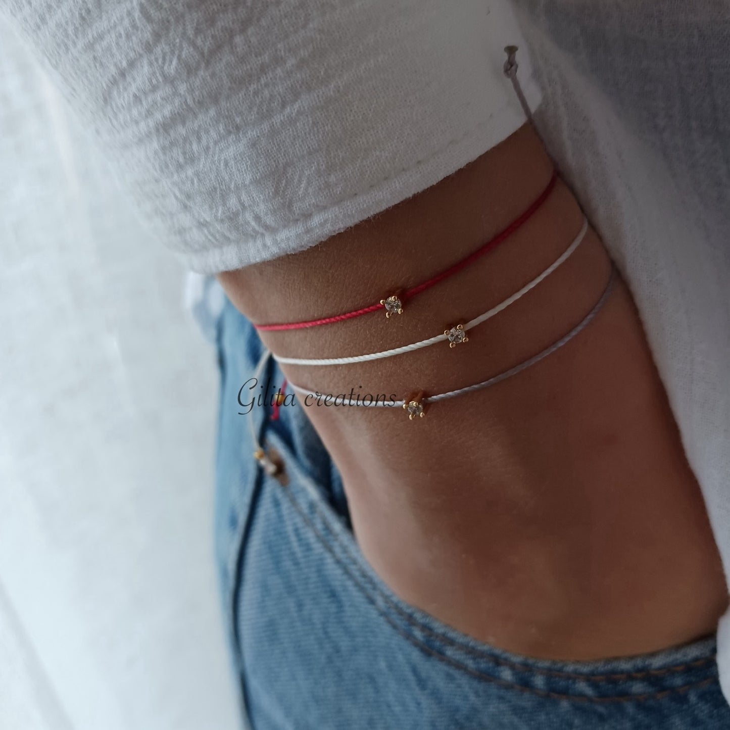 Μικροσκοπικό βραχιόλι με ζιργκόν